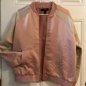 Super Fun NWOT Forever 21 Satin Bomber